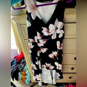 High low flower dress